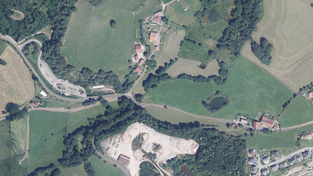 Vue aérienne de Secteur de pêche de Saint-Nabord