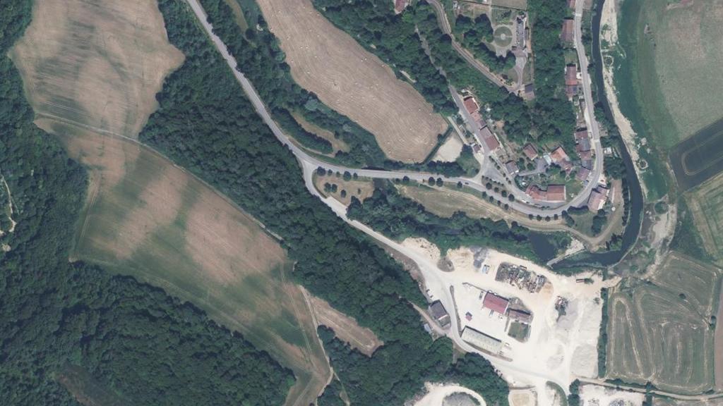 Vue aérienne des environs de Harchéchamp