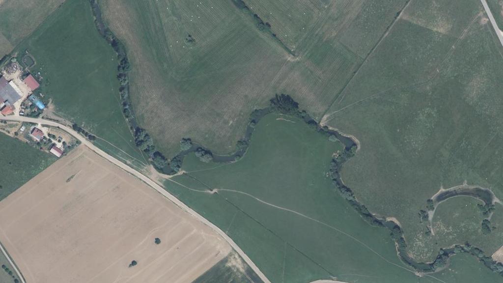 Vue aérienne des environs de Houéville