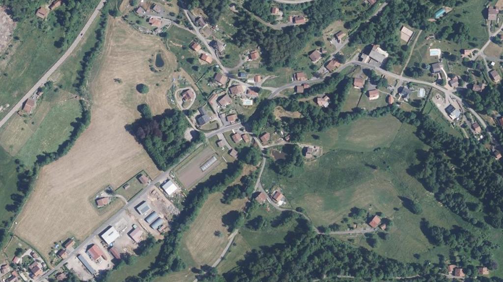 Vue aérienne des environs de Le Ménil