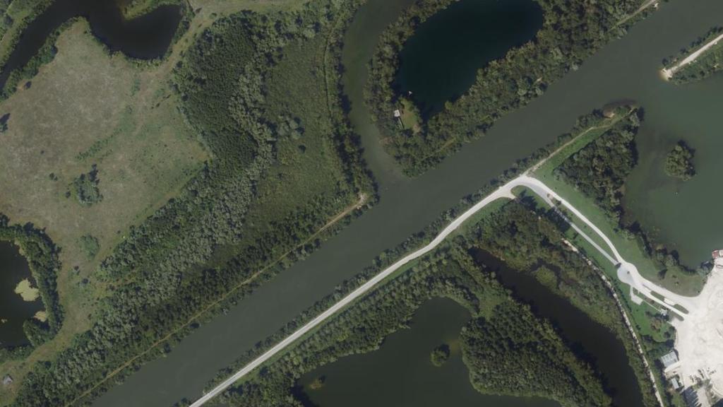 Vue aérienne de Seine Le Barbillon de Balloy