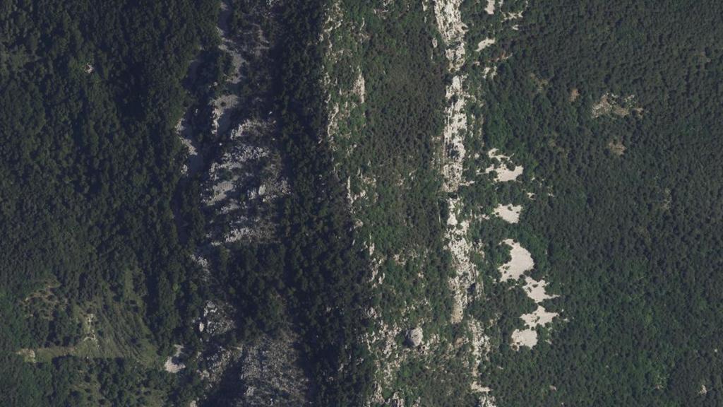 Vue aérienne de Sospel