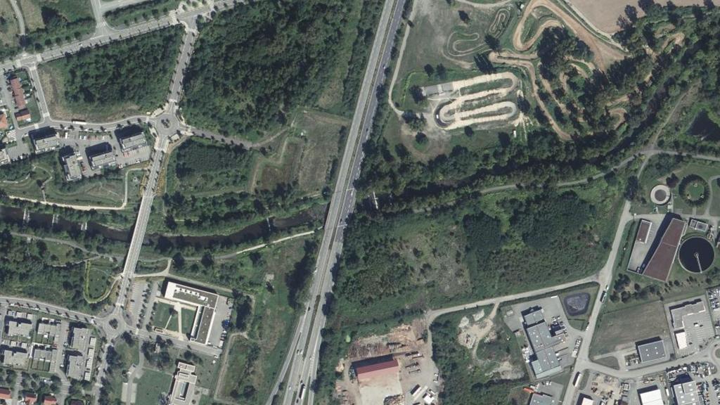 Vue aérienne de Thur parcours Staffelfelden