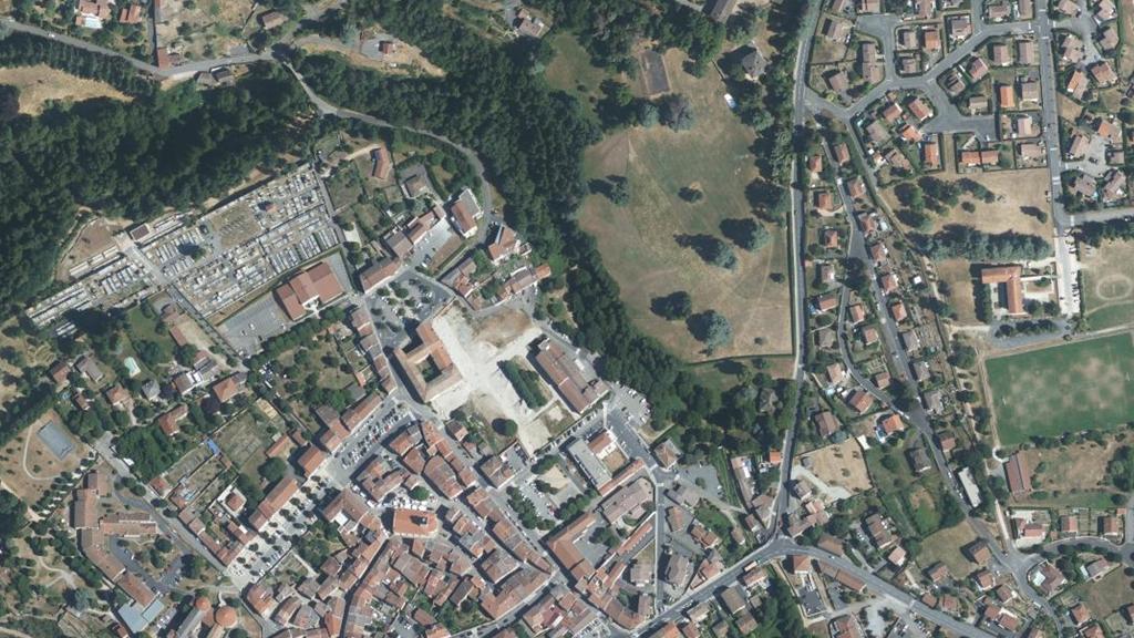 Vue aérienne de Tous le bassin versant du Foltier