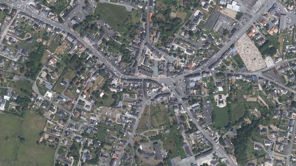 Vue aérienne de Votre marché