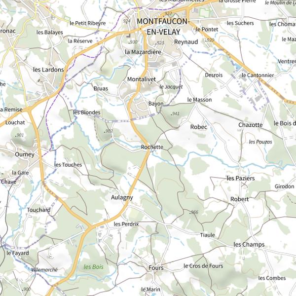 Plan cartographique de 13 Ruisseau des Blondes