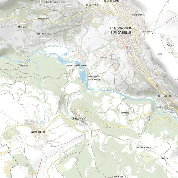 Plan cartographique de 4 Ruisseau Chateauneuf