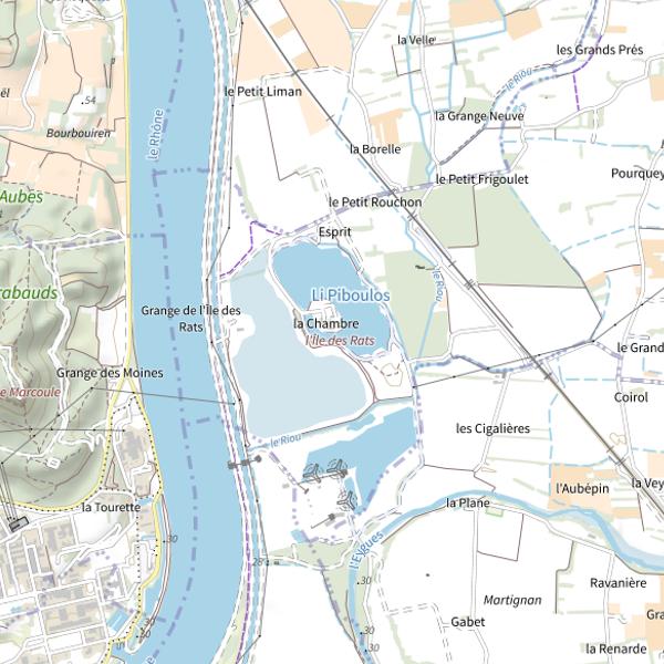 Plan cartographique de Accessibilité Li Piboulo