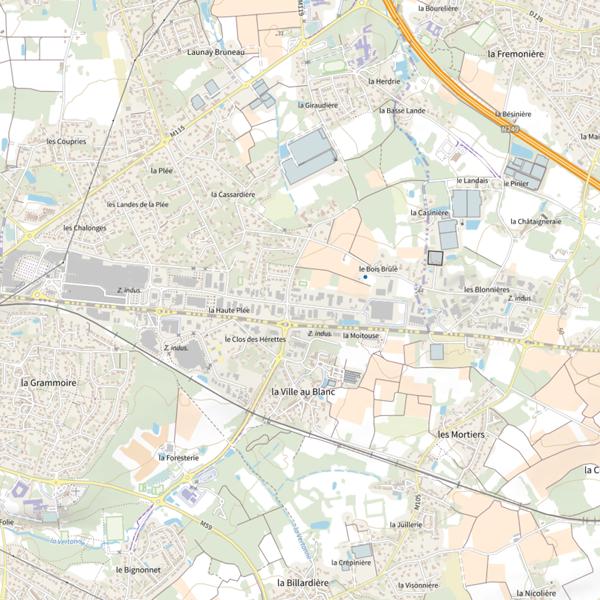 Plan cartographique de Action Peche