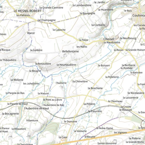Plan cartographique de Affluent La Brévogne