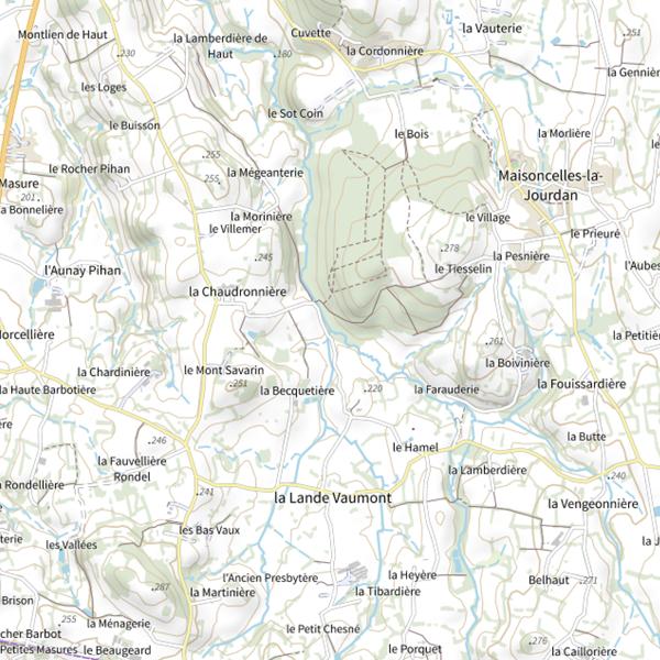Plan cartographique de Affluent Ruisseau de Maisonnettes