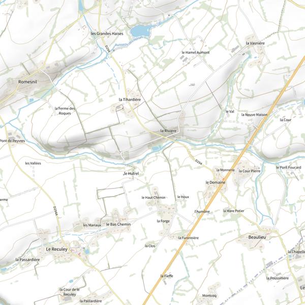 Plan cartographique de Affluent Ruisseau des Haises
