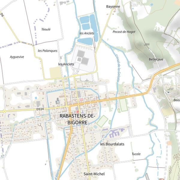 Plan cartographique de Alaric (Rabastens de Bigorre)