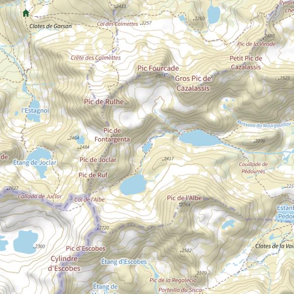 Plan cartographique de Albes Bas