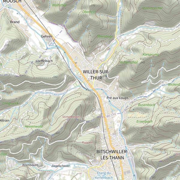 Plan cartographique de Altrainrunz