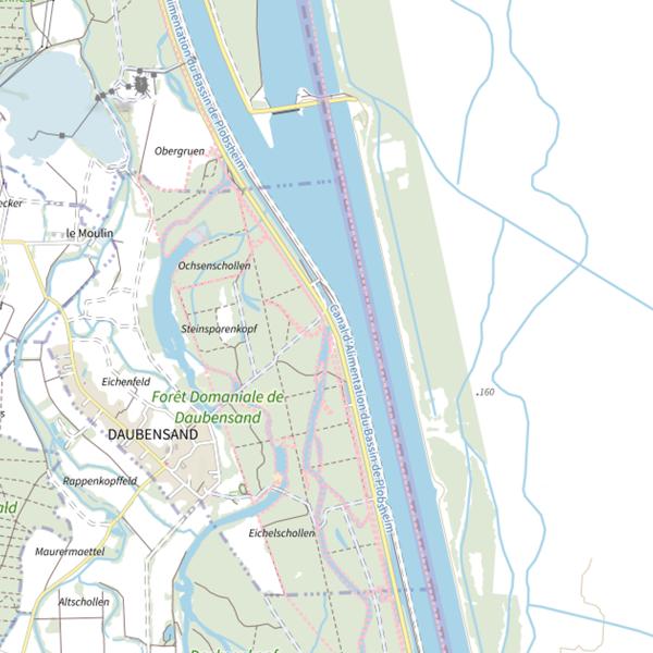 Plan cartographique de Altwasser Steinspore