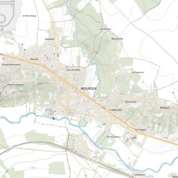Plan cartographique de Apn : Les brochetons du Liéton