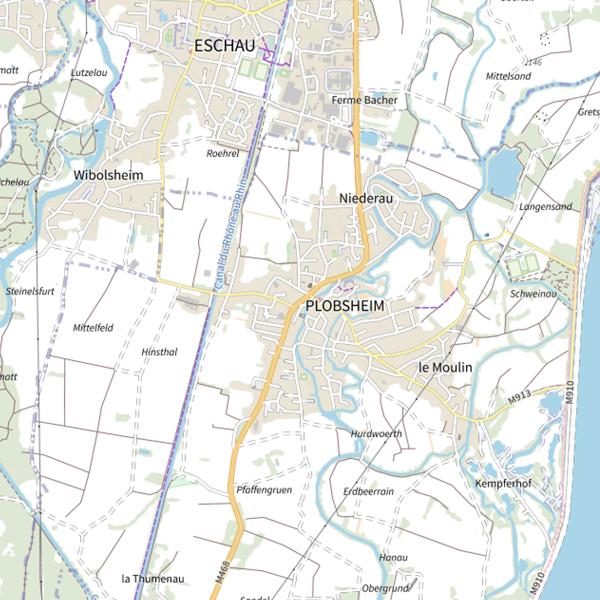 Plan cartographique de Aquapeche