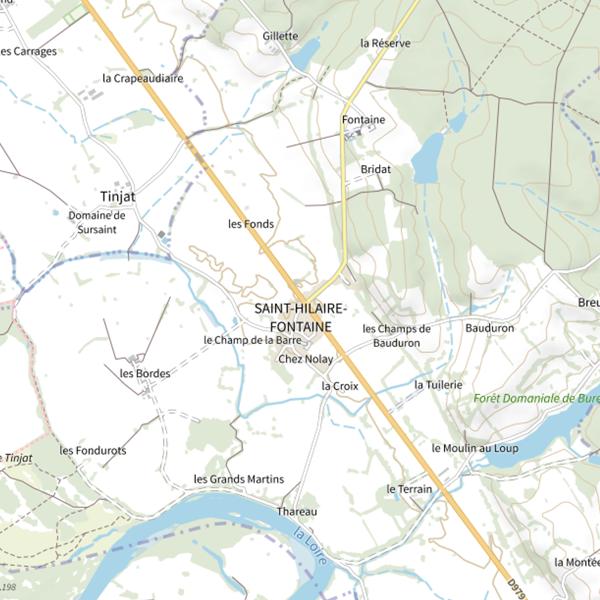 Plan cartographique de Au St Hilaire