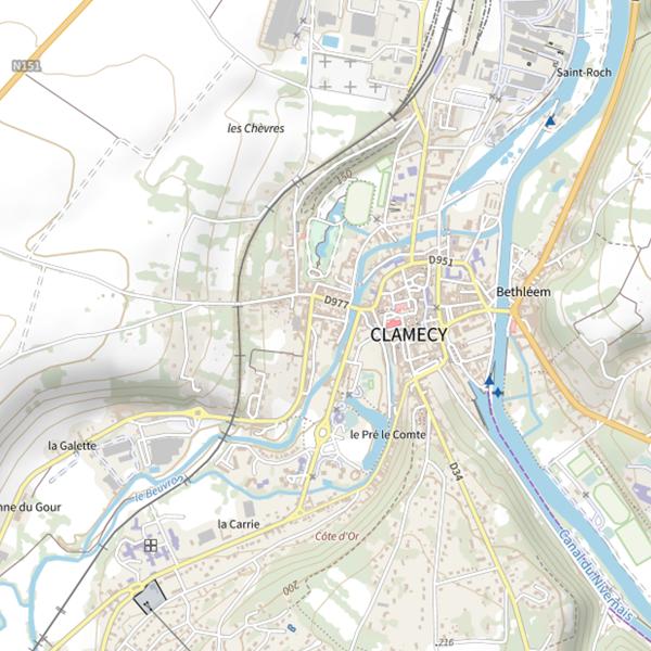 Plan cartographique de Automéca