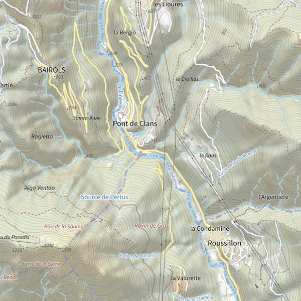 Plan cartographique de Aux fleurs de Manon