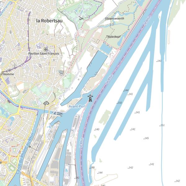 Plan cartographique de Avant-Port Nord
