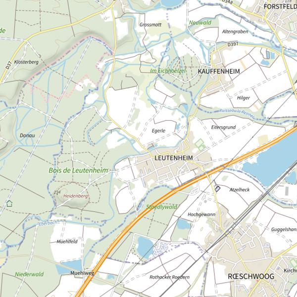 Plan cartographique de Bachteiler