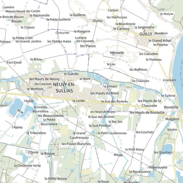 Plan cartographique de Ballastière des Avants Gardes