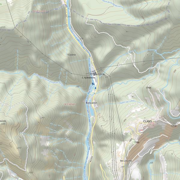 Plan cartographique de Bancairon