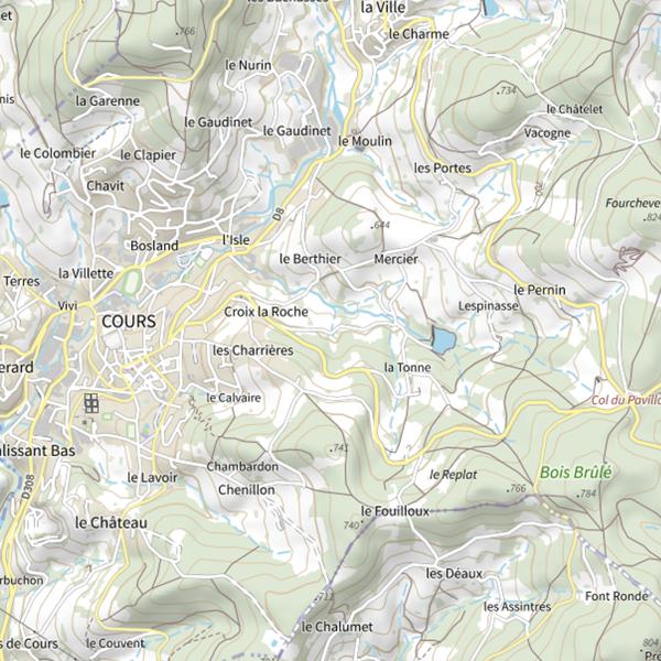 Plan cartographique de Barrage de Berthier