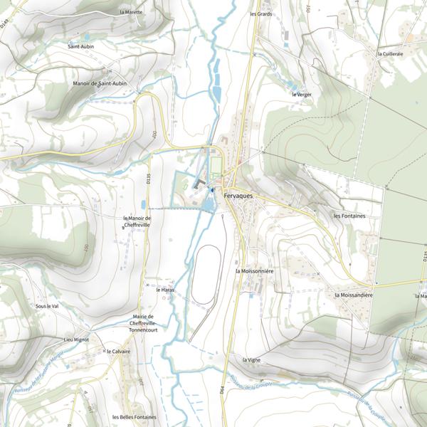 Plan cartographique de Barrage de Fervaques