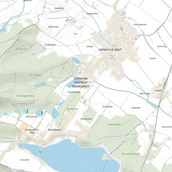 Plan cartographique de Barrage de Michelbach
