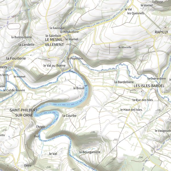 Plan cartographique de Barrage de Saint-Philbert (Orne)