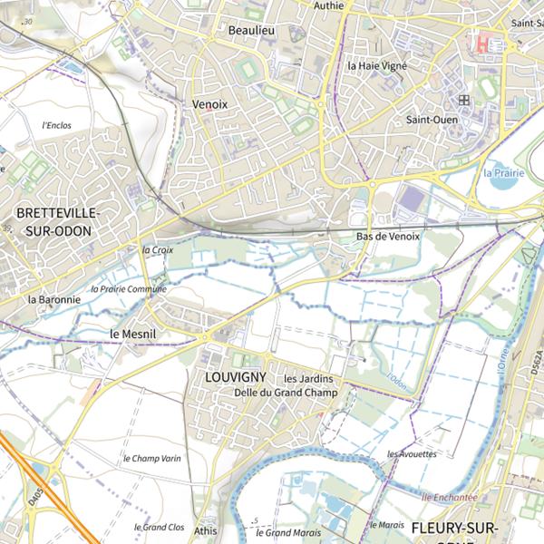 Plan cartographique de Barrage dit les Egrieux
