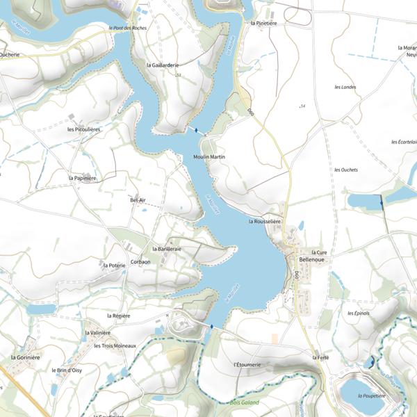 Plan cartographique de Barrage du Marillet