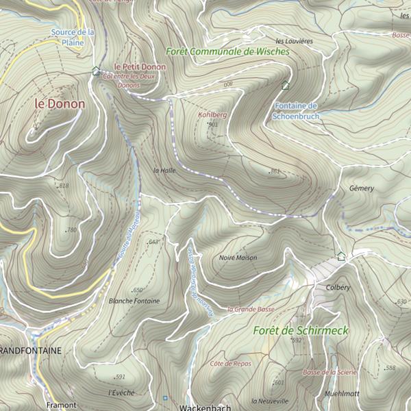 Plan cartographique de Basse Prantzé