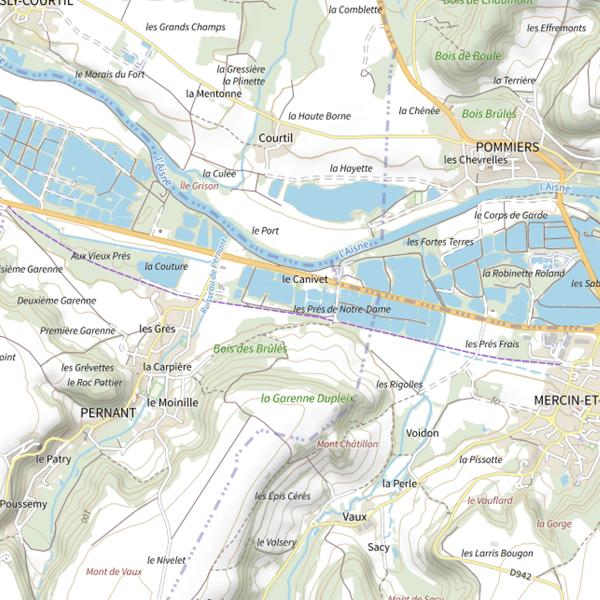 Plan cartographique de Bassin de Décantation 9 des Prés de Notre-Dame