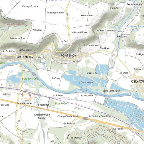 Plan cartographique de Bassin de Décantation 9 des Quatre Ages