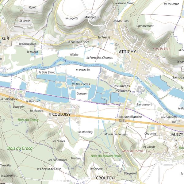 Plan cartographique de Bassin de Décantation de Ganelon