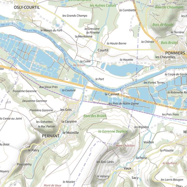 Plan cartographique de Bassin de Décantation du Canivet