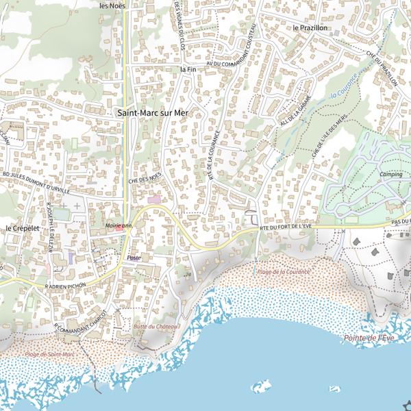 Plan cartographique de Bassin de la Courance