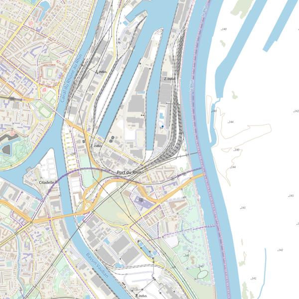 Plan cartographique de Bassin de l'Industrie