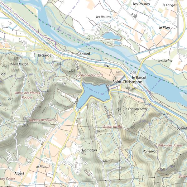 Plan cartographique de Bassin de Saint-Christophe