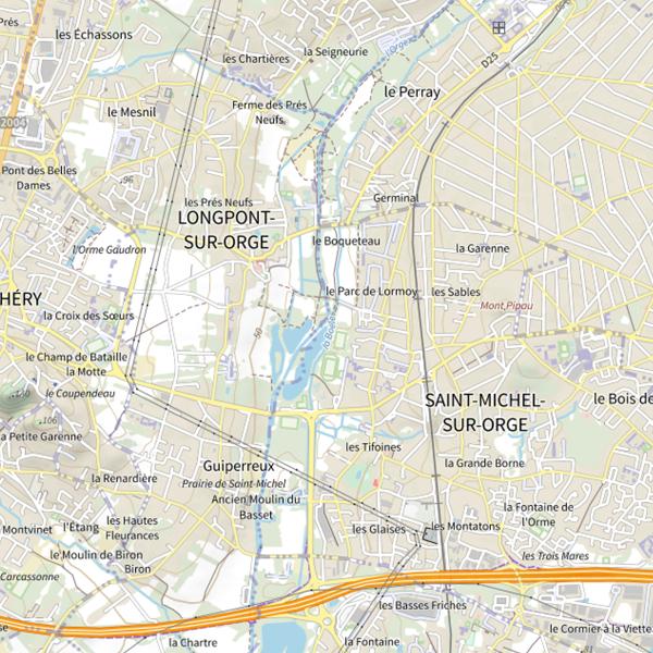 Plan cartographique de Bassin de Saint Michel