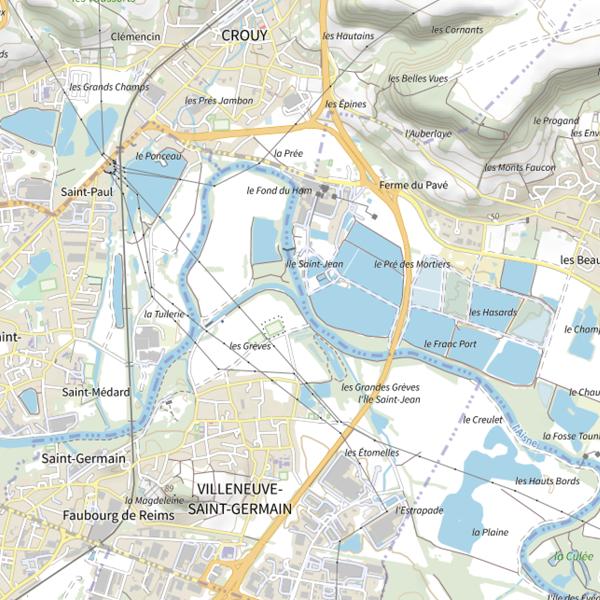 Plan cartographique de Bassin d'Épuration 7 de la Commune de Bucy-le-Long