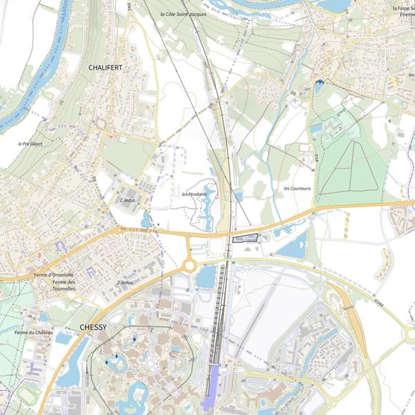 Plan cartographique de Bassin des Pendants