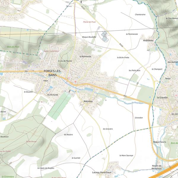 Plan cartographique de Bassin des Thermes