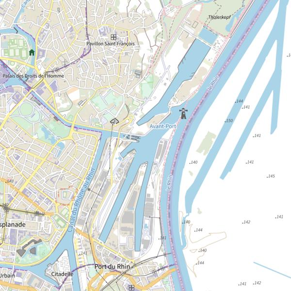 Plan cartographique de Bassin Louis Armand