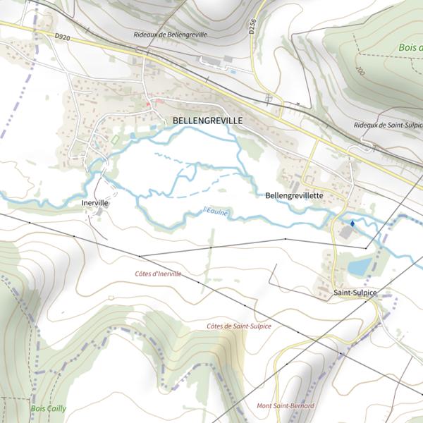 Plan cartographique de Bellengreville (Saint-Sulpice)
