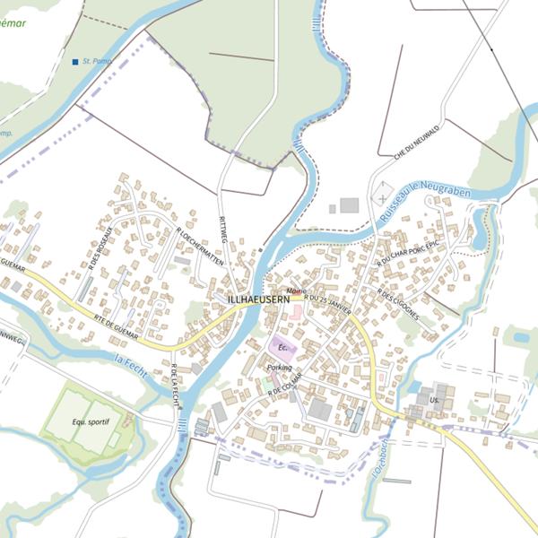 Plan cartographique de Bennwasser
